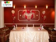 Оформление свадьбы воздушными шарами Наро-Фоминск клуб Шелк